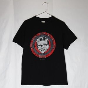A Christmas Story Graphic Tee Adult M Black Tennessee River Short Sleeve Vintage